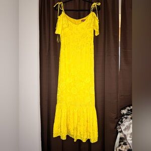 STAUD Vibrant Yellow Maxi Dress